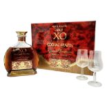 A Brilliant Presented Gift Pack of of Frapin XO Premier Cru Cognac (70cl) with Two Cognac Glasses.