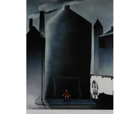 MACKEZIE THORPE (ENGLISH b.1956) &nbsp;THE KEEPER &nbsp;Lithograph, signed lower right, numbered 64/495, 60 x 48cm Condition 