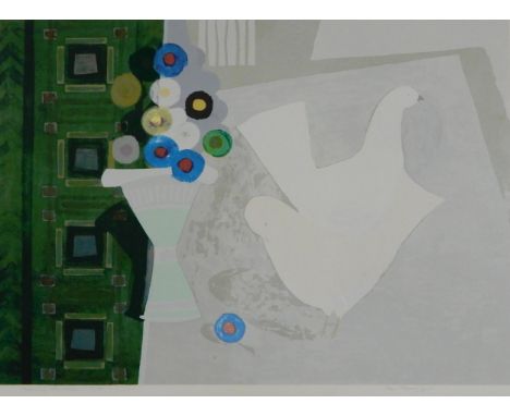 IAN FLEMING RSA RSW RGI (SCOTTISH 1906-1994) &nbsp;PREENING FANTAILS &nbsp;Lithograph, signed lower right, numbered 14/20, 52