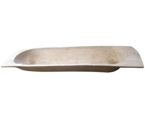 A 19th/20th century pine continental trencher style dough bin/trough, 19cm high x 150cm long x 48cm deep Condition Report:Ava