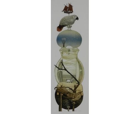 BARBARA ROBERTSON (SCOTTISH 1946-2018) &nbsp;SEA SALT &nbsp;Lithograph, signed lower right, dated 2010, numbered 80/120, 58 x