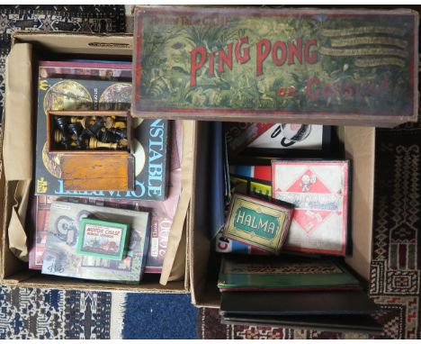 Vintage board games, to include The Dover Patrol, Or Naval Tactics by H.P. Gibson and Sons, Waddington's Scoop!, The New Map 
