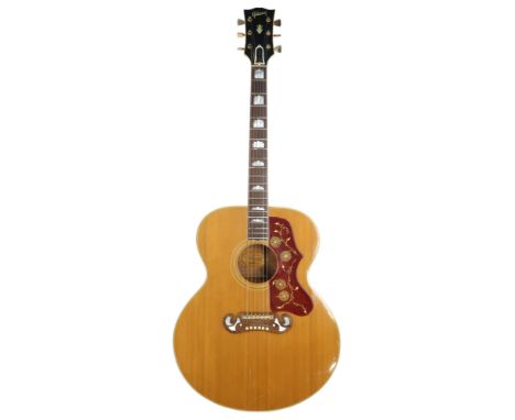 GIBSON CUSTOM J-200N c.1964 With maple back and sides and a spruce top, abalone inlay on 20-fret rosewood fretboard and decor
