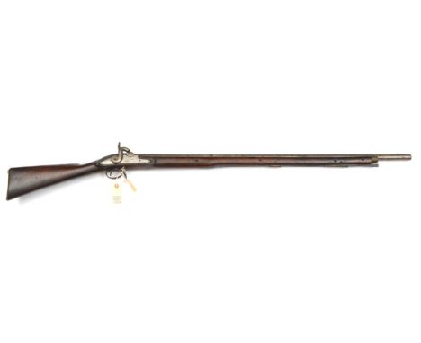 A 10 bore Volunteer percussion musket by Lacy & Co, 55½”, barrel 39½”, B’ham proved, maker’s stamp L&R. Fullstocked, lockplat