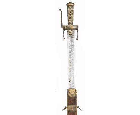 A French Army cadet’s unique gladius style sword of the Ecole de Mars, 1794,  DE shallow diamond section blade 21”, heavy cas