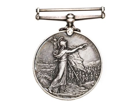 Family group of four: Mediterranean medal (5233 Corpl E Stagg, W York Regt), NVF, claw loose; 1914-15 star (1821 Cpl H. E. St