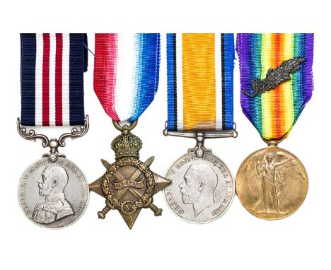 Four: Military Medal, George V first type (96537 Cpl G. Riley, RFA), 1914-15 star, BWM, Victory with MID leaf. VF-GVF, with p