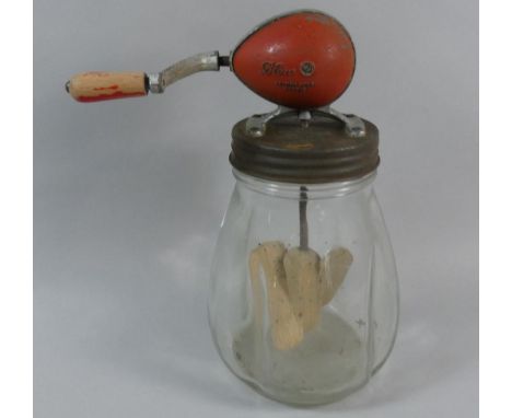 A Vintage Blow Butter Churn 