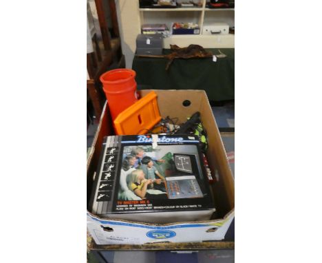 A Box of Vintage Toys to Include Binatone Video Game, TV Master Mark 6 