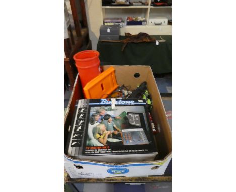 A Box of Vintage Toys to Include Binatone Video Game, TV Master Mark 6 