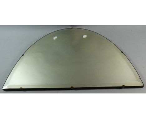 A Vintage Bevel Edged Wall Mirror, 60cm Wide 