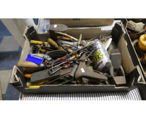 A Box of Vintage Hand Tools 