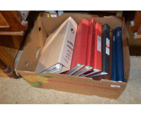 A box of various ephemera to include post-cards 