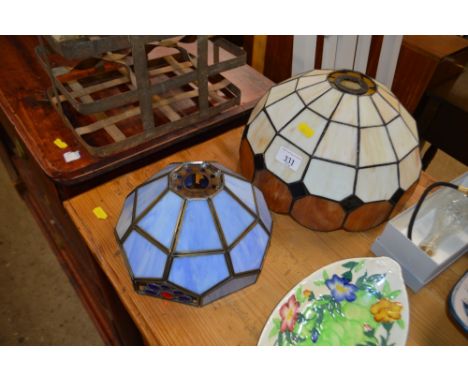 Two Tiffany style light shades 
