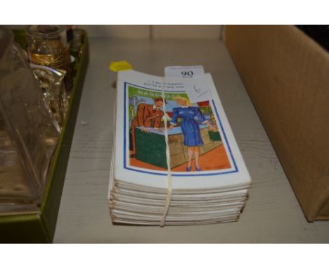 A quantity of comic post-cards 
