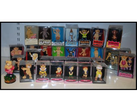 A collection of boxed Bad Taste Bears to include Snow White and the Seven Dwarves bears, Frosty bear, Happy Birthday Bear, Pa