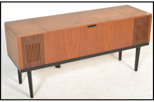 A Mid Century Danish Influence Teak Wood Sideboard Stereogram