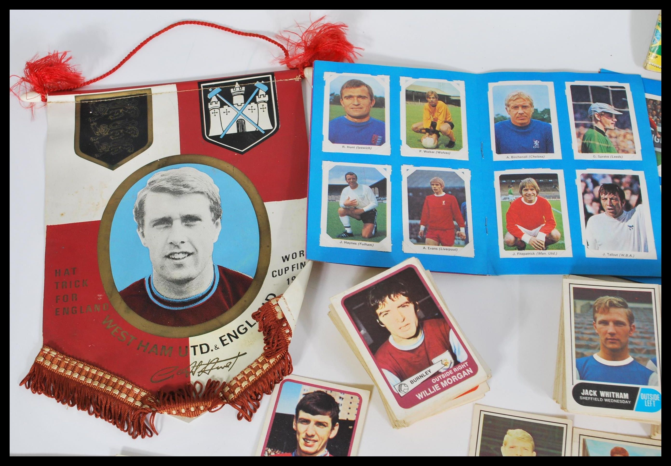 Vintage Football Memorabilia; A Good Collection Of Assorted Vintage ...