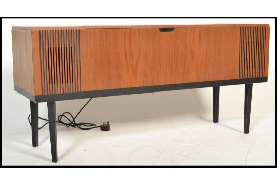 A Mid Century Danish Influence Teak Wood Sideboard Stereogram