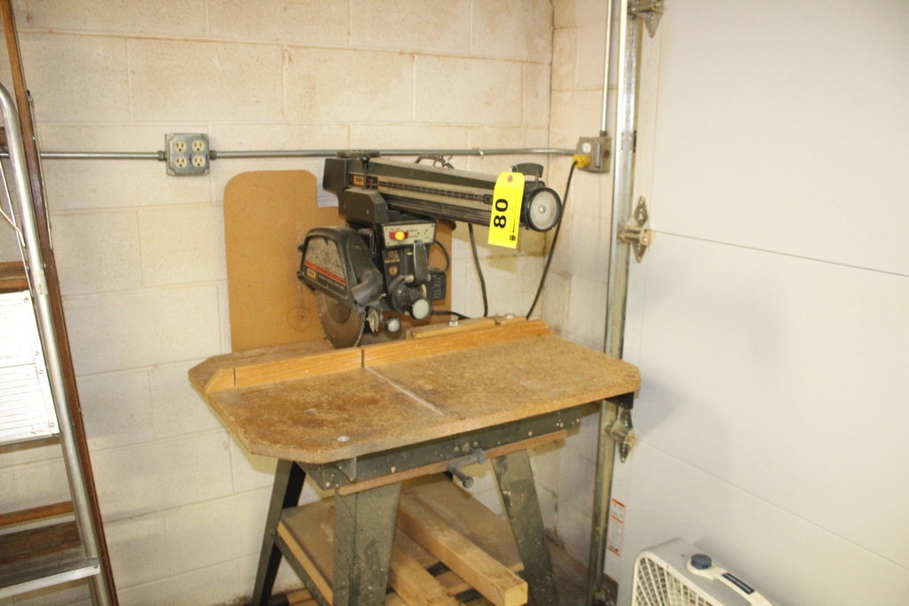 CRAFTSMAN COMMERCIAL 12 INCH RADIAL ARM SAW WITH STAND