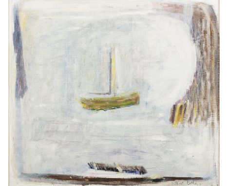 Patrick Collins HRHA (1910-1994) Boat Standing on the Lake Oil on canvas, 51 x 59cm (20 x 23¼'') Signed Provenance: With Tom 