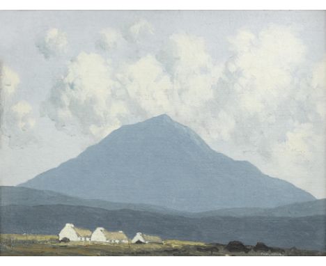 Paul Henry RHA (1877 - 1958) Cottages in Achill Oil on canvas board, 35 x 45cm (13¾ x 17¾) Signed, inscribed in pencil verso 