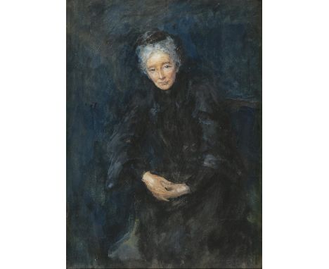 John Butler Yeats RHA (1839-1922) Portrait of a Woman Watercolour, 33 x 24cm (13 x 9½'') Signed and dated 1906