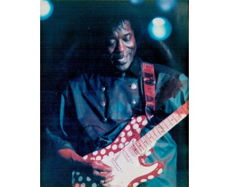 Buddy Guy signed 10x8 inch colour photo. George Buddy Guy, born July 30, 1936,  is an American blues guitarist and singer. He