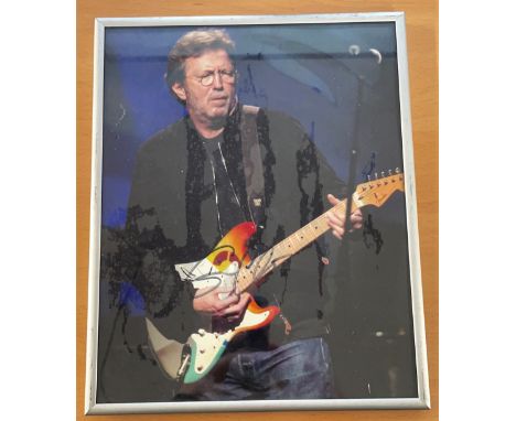 Eric Clapton signed 10x8 inch colour photo. Eric Patrick Clapton, CBE, born 30 March 1945, is an English rock and blues guita