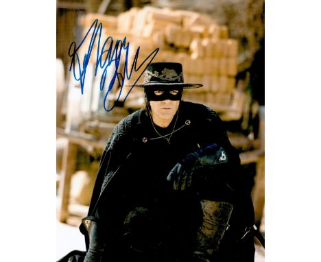 Antonio Banderas signed 10x8 Zorro colour photo. José Antonio Domínguez Bandera, born 10 August 1960, known professionally as