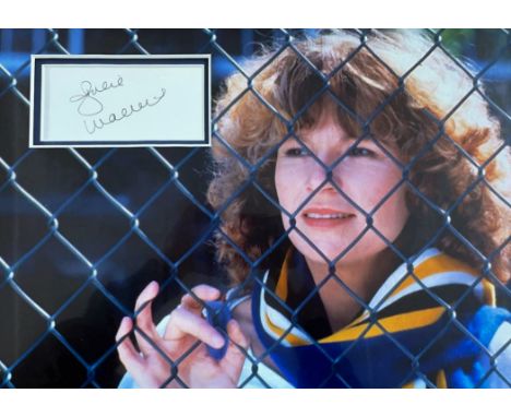 Julie Walters 14x10 overall mounted signature display includes signed album page and a superb colour image of Dame Julie Walt