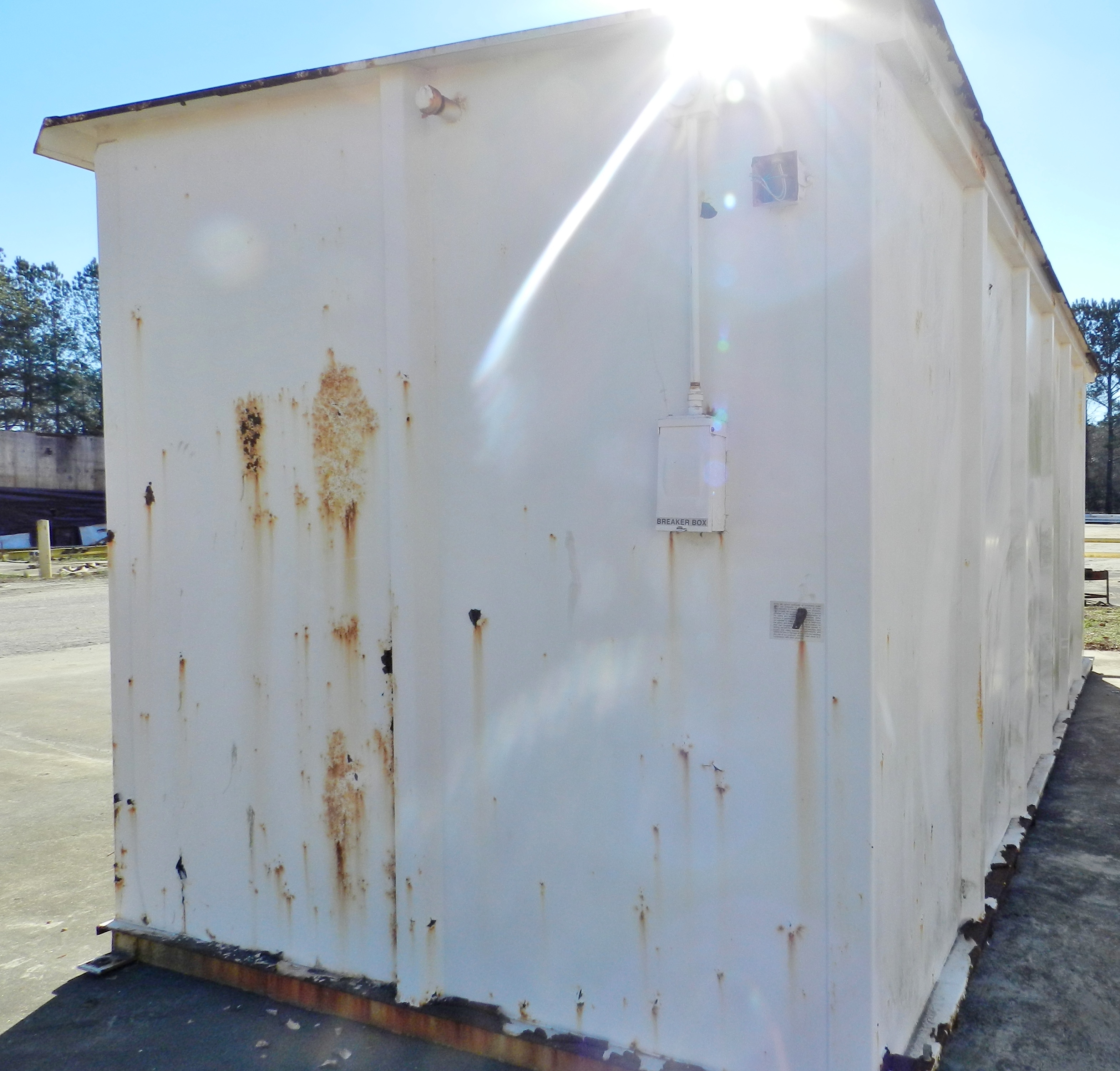 68651731 Hazardous Material Storage Container Shed Paint Hazmat Flammable Poison 22' x 99" x 1