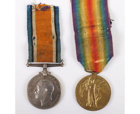 A Great War pair of medals for service in the Special Brigade of the Royal Engineers, British War and Victory medals, ‘65368 