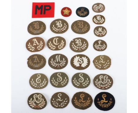 British Army Trade and Proficiency Badges: A good selection mixed  ages and types, wire and machined stitched .  26 items  