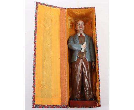 Porcelain Statue of Russian Communist Leader Vladimir Lenin: Chinese communist made painted Bisque statue of Lenin in origina