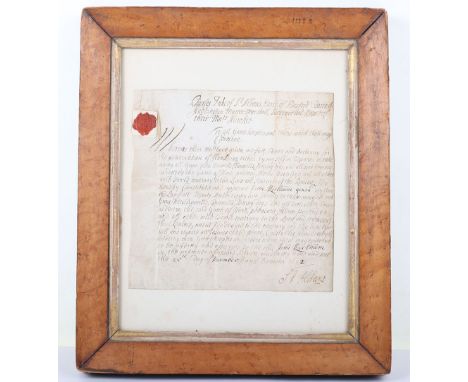 1692 Gamekeepers Notice Signed by Charles Beaucleck 1st Duke son of Charles II by Nell Gwynne. Manuscript notice to all gamek