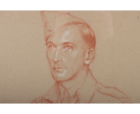 Sketch of FL/LT D.W.Newbourn R.A.A.F.: Large sketch by Sir W.Rothinstein  &nbsp;(29 January 1872 – 14 February 1945) was an E