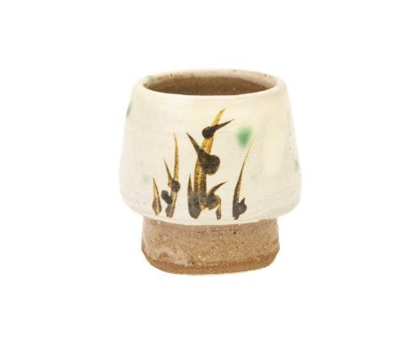 William 'Bill' MARSHALL (1923-2007) Sake Cup  Stoneware, impressed seal to base, height 6cm.Please see additional images. A n