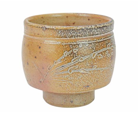 Phil ROGERS (1951-2020) Tea Bowl  Stoneware with saltglaze, impressed seal to base, height 10cm.