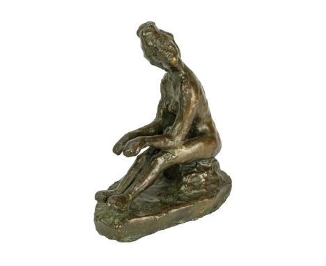 William REDGRAVE (1903-1986) Nude   Bronze, signed to the underside, initialled to back of the base, height 17cm.Together wit