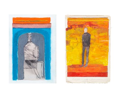 Michael REES (1962) A Scholars Tale (1998) Mixed media on card, signed and dated '98, further signed, inscribed and dated 199
