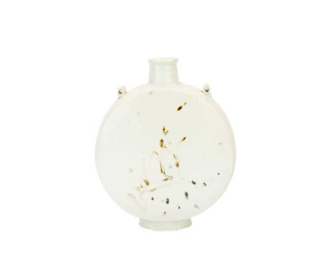 William 'Bill' MARSHALL (1923-2007) Pilgrim Bottle  Stoneware, impressed seal to base, height 31cm, width 25cm, depth 8cm.Thi