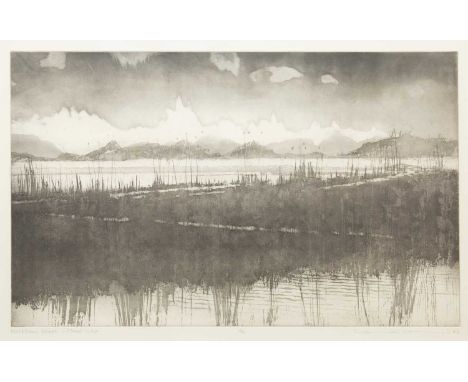 Norman ACKROYD (1938-2024) Holkham Beach, Flood Tide Etching &amp; aquatint, signed and titled, dated '06, 41.5cm x 67.5cm, 9