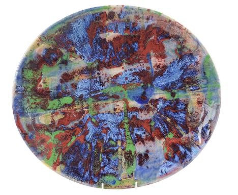 Janice TCHALENKO (1942-2018) Large Dish (2002) Stoneware, impressed seal to base, further signed 'Janice Tchalenko at Darting