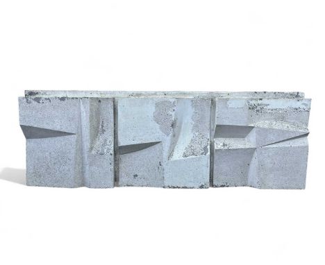 Paul MOUNT (1922-2009) Geometric Wall Relief Painted fiberglass, 93 x 269cm, maximum depth 38cmThe sculpture has spent it's l