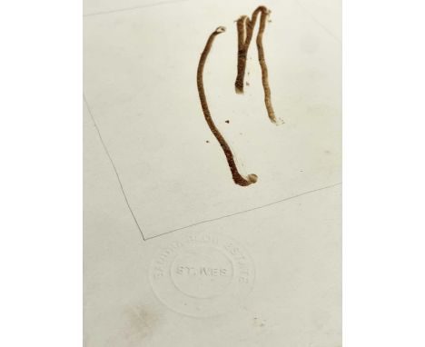 Sandra BLOW (1925-2006) Untitled  Mixed media on paper, studio stamp, 27 x 19.5cm.