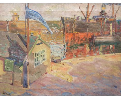 John Anthony PARK (1880-1962) Rose Lodge, St Ives Harbour  Oil on canvas, signed, 35 x 45cm, framed 45 x 55cmRose Lodge is on