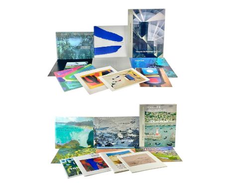 A collection of art books and exhibition catalogues including, Wilhelmina Barns-Graham, Anthony Frost, Tony Giles, etc.