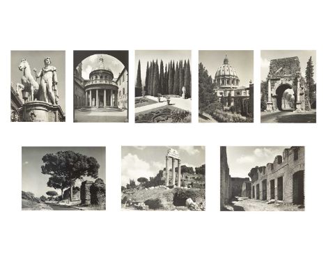 Frederick Leslie KENETT (1924-2012) Eight prints including, The Statue of David, The Catacombs of Rome, St Peters Dome, The A