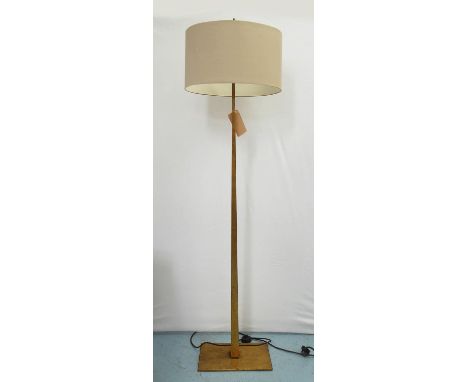PORTA ROMANA TAPERING HARRAL FLOOR LAMP, with shade, 189cm H. 